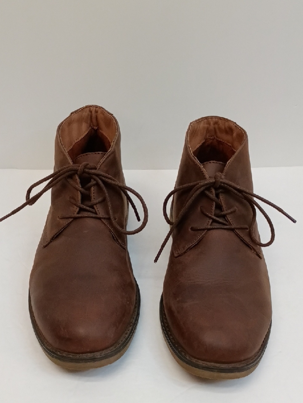 Nunn Bush Brown Leather Chukka Boots Lace Up Size 10